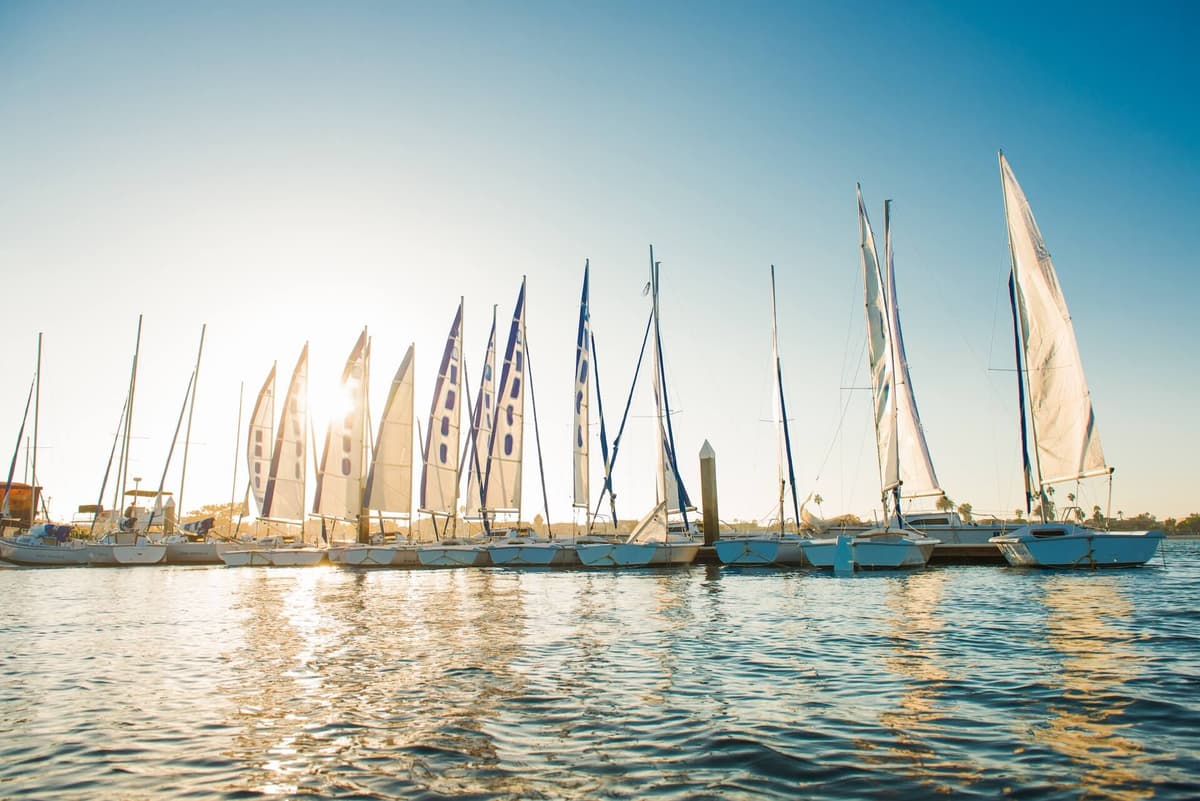 yachts in mission bay marina san diego california