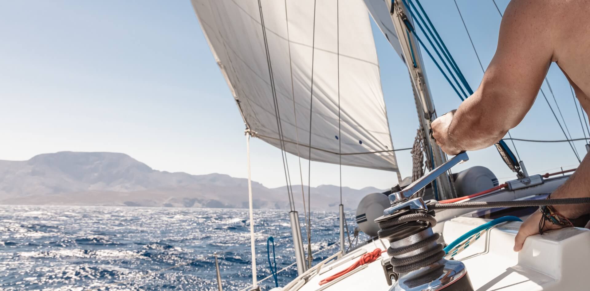 luxury summer vacation on sailboat