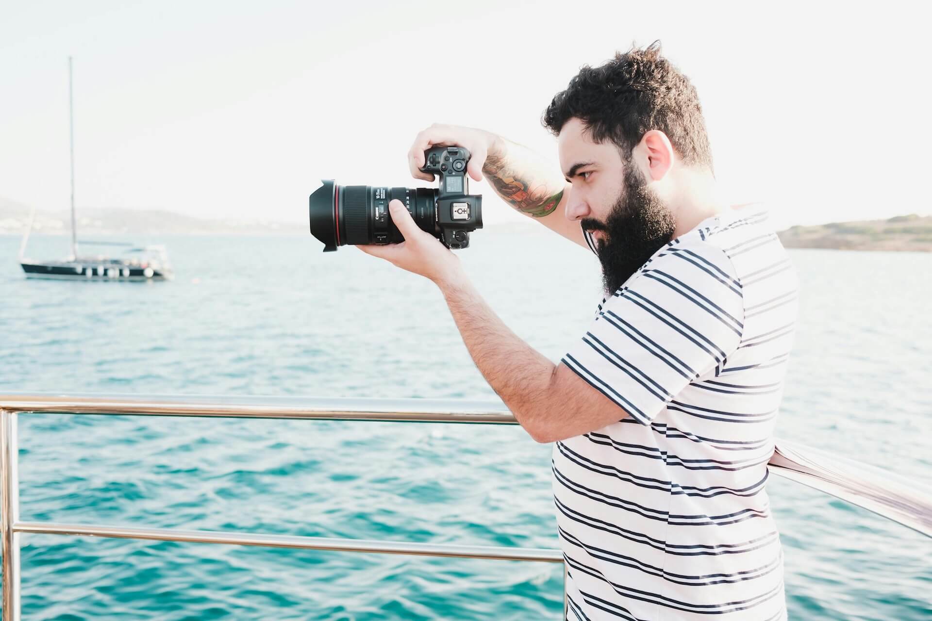 Photoshoot on a yacht